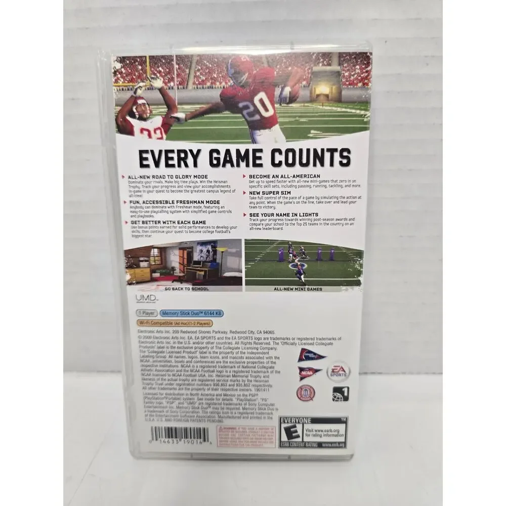NCAA Football 10 (PSP, 2009) Complete Tested